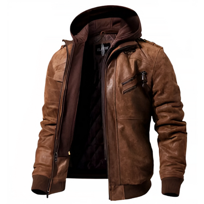 Albert™ - Vegan Leather Winter Jacket