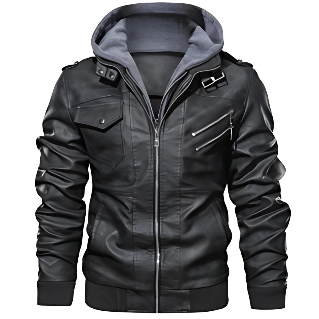 Albert™ - Vegan Leather Winter Jacket