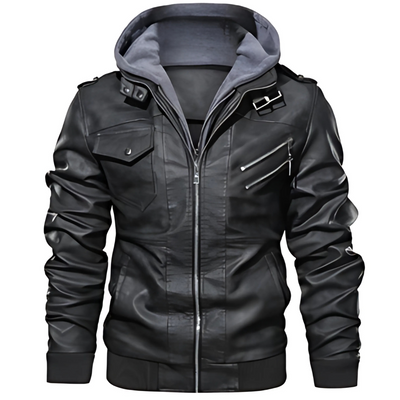 Albert™ - Vegan Leather Winter Jacket