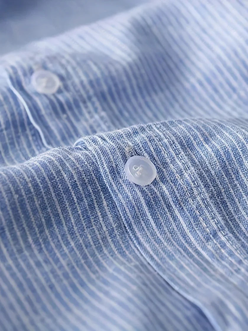 Drift Line Linen Hoodie
