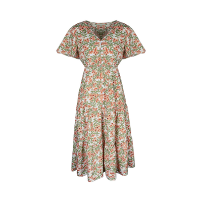Floral Whispers Midi Dress