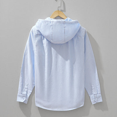 Coastal Ease Linen Hoodie