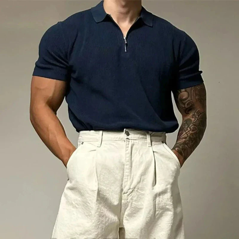 AVANTAGE ZIP MUSCLE SHIRT