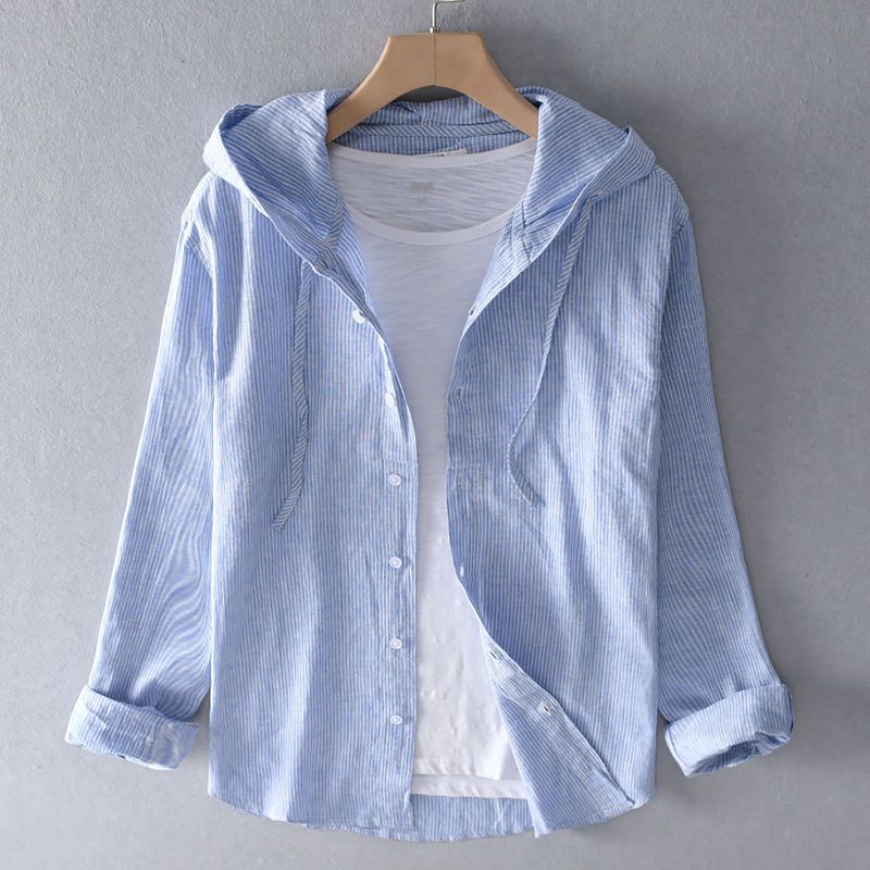 Drift Line Linen Hoodie