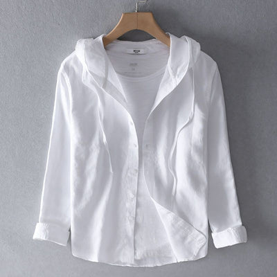 Drift Line Linen Hoodie