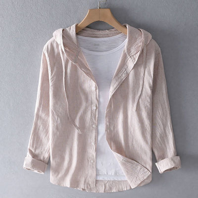Drift Line Linen Hoodie