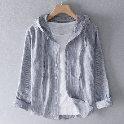 Drift Line Linen Hoodie
